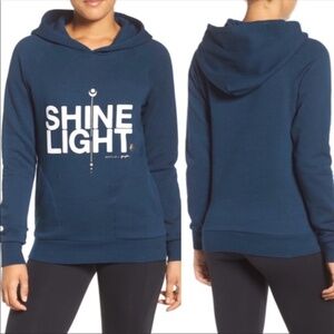 Spiritual Gangster | Shine Light Navy Hoodie Small